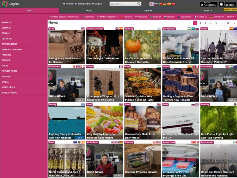 Eatglobe - Daily News, Drinks & Food Directory, Regional Food Producers, Food Events and Recipes