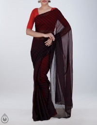 Online shopping for pure chiffon lehariya sarees collection by unnatisilks