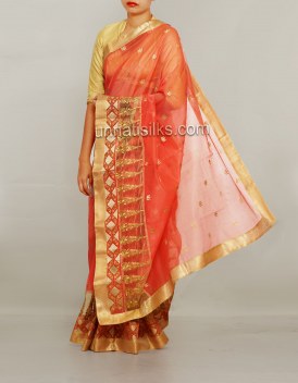 Online shopping for banarasi supernet saris by unnatisilks
