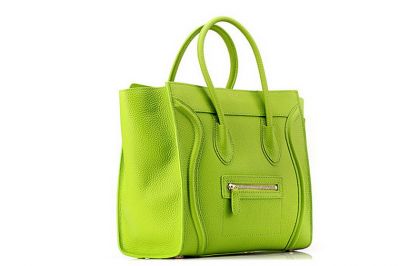Celine Luggage Mini in Pony Calfskin Light Green Handbag Sale with paypal payment and free shipping.