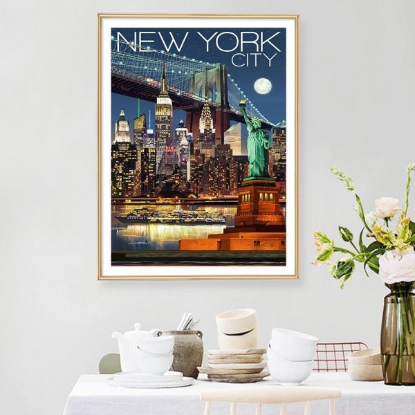 Landscape-Round Diamond Painting-30*40CM