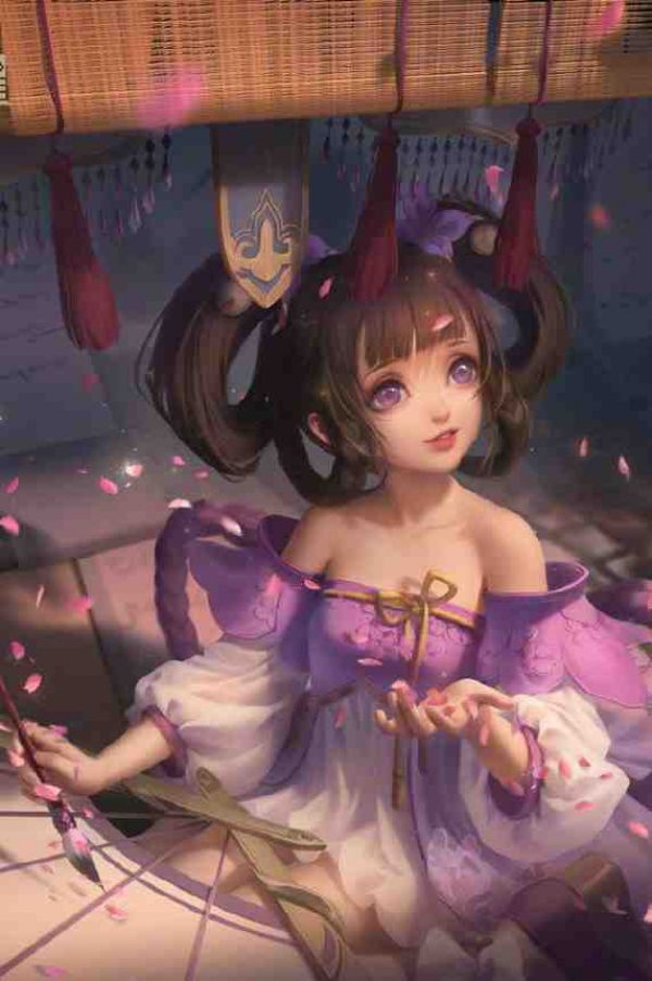 Cartoon Girl -11CT Printed Cross Stitch Kit 