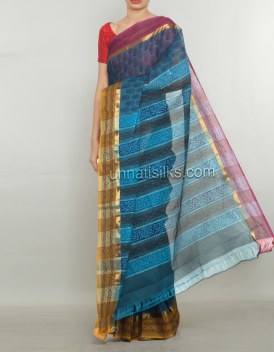 Online shopping for pure handloom cotton saris by unnatisilks