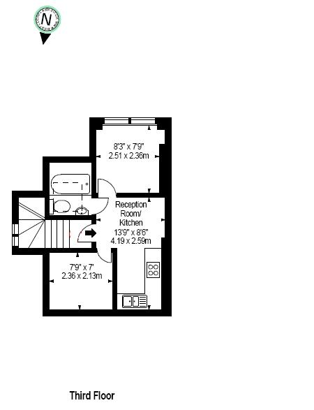 £280 / week - Well arranged bright 2 bed flat available in February next to Hammersmith station 