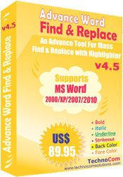MS Word Find and Replace Software