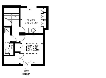 1 double bedroom bright top floor flat - £245pw available in February - West Kensington