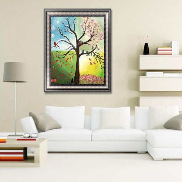Fantasy Tree-5D picture size diamond paintings