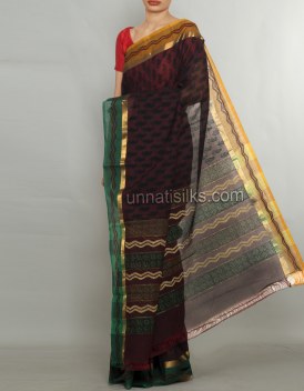 Online shopping for pure handloom cotton saris by unnatisilks