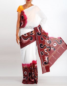 Online shopping for pure batik cotton saris by unnatisilks