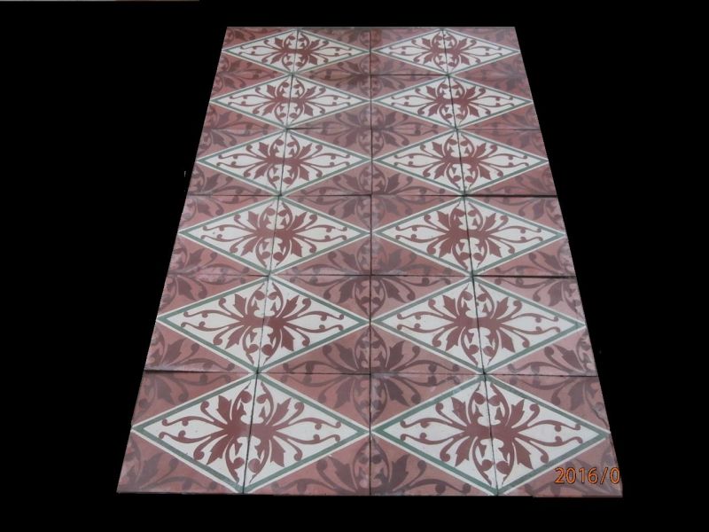 Reclaimed spanish cement patterned tiles