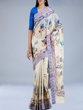 Online shopping for meghalaya organza brush painted sarees by unnatisilks