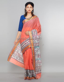 Online shopping for rajkot cotton madhubani saris by unnatisilks