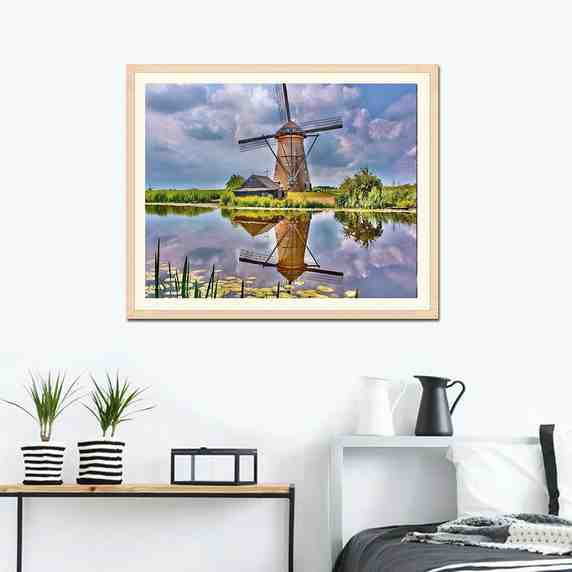Scenery-5D picture size diamond painting