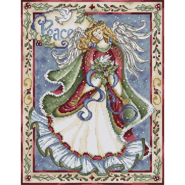 Angel print cross stitch 11ct 45 * 56cm