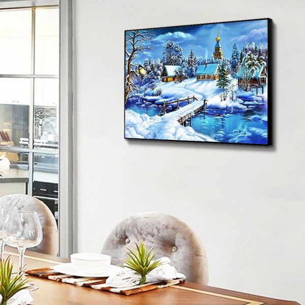 Landscape-Round Diamond Painting-50*40CM