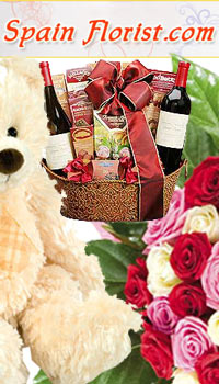Saint Valentine Flowers to Spain, Low Cost Valentine's Day Gifts to Spain