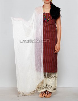 Online shopping for white mangalagiri cotton salwar kameez by unnatisilks