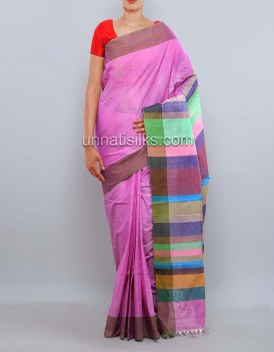 Online shopping for lovely pink color sarees by unnatisilks