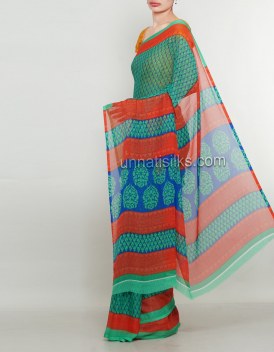 Online shopping for printed saris by unnatisilks