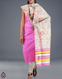 Online shopping for pure madhubani cotton silk salwar kameez by unnatisilks