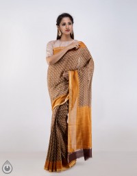 Online shopping for chanderi floral printed cotton silk sarees by unnatisilks