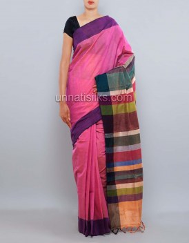 Online shopping for lovely pink color sarees by unnatisilks