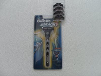 GILLETTE SET + 5 CARTRIDGES  mach 3