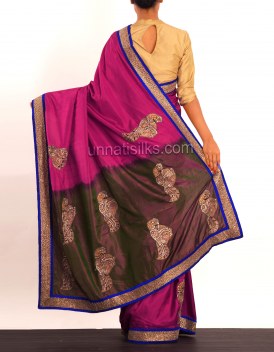 Online shopping for kundan work sarees by unnatisilks