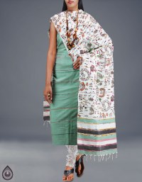 Online shopping for pure madhubani cotton silk salwar kameez by unnatisilks