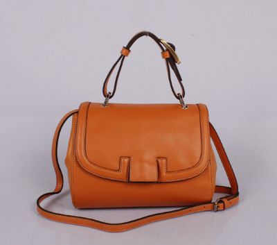Wholesale Fendi Colorblock Silvana Leather Satchel Orange Free shipping paypal payment www.lelesale.