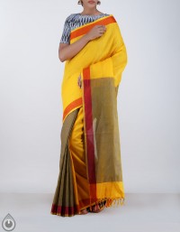 Online shopping for pure handloom linen sarees collection by unnatisilks