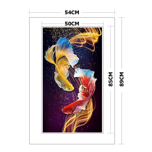 Cross-stitch set-fancy carp (54*89cm)