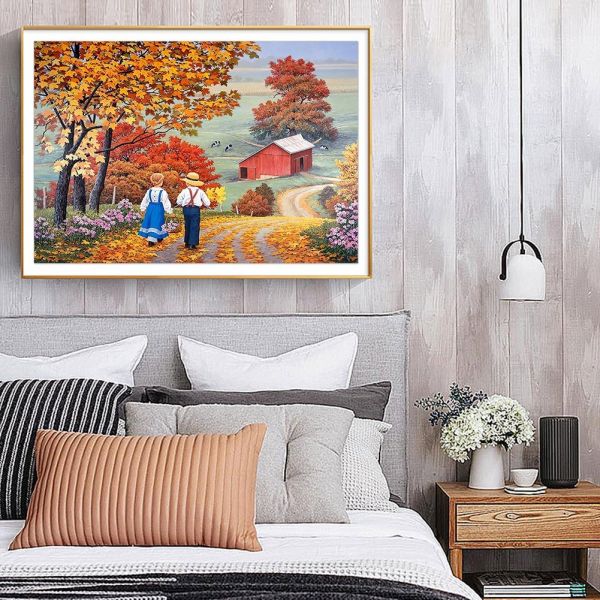 Landscape-Round Diamond Painting-40*30CM