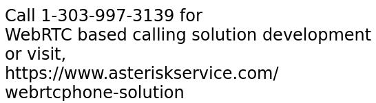 WebRTC based calling solution development