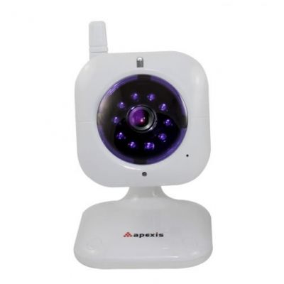 Mini home wireless ip camera APM-H401-WS with H.264 Video Compression Format, Supports Audio Input a