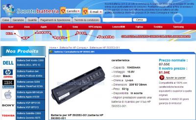 Batteria Fujitsu-siemens Lifebook E8420