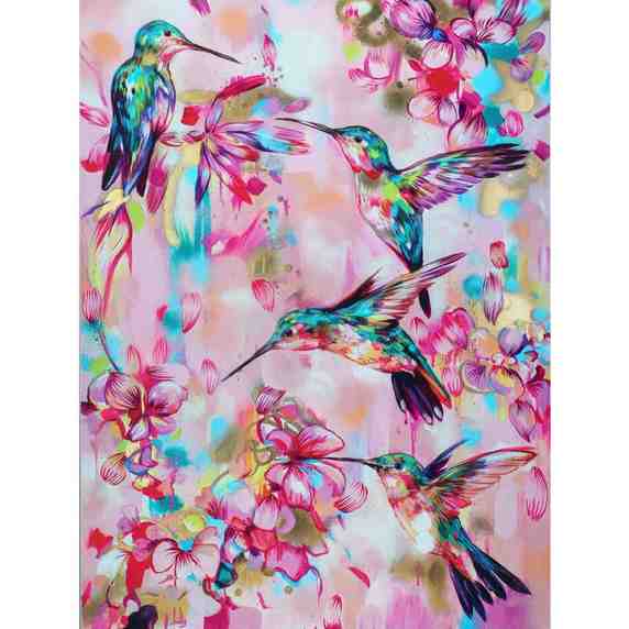 King Bird Printed Cross Ending 11ct 40*50cm