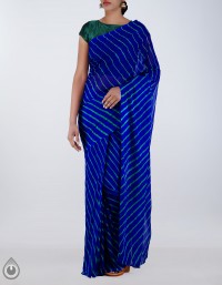 Online shopping for pure chiffon lehariya sarees collection by unnatisilks