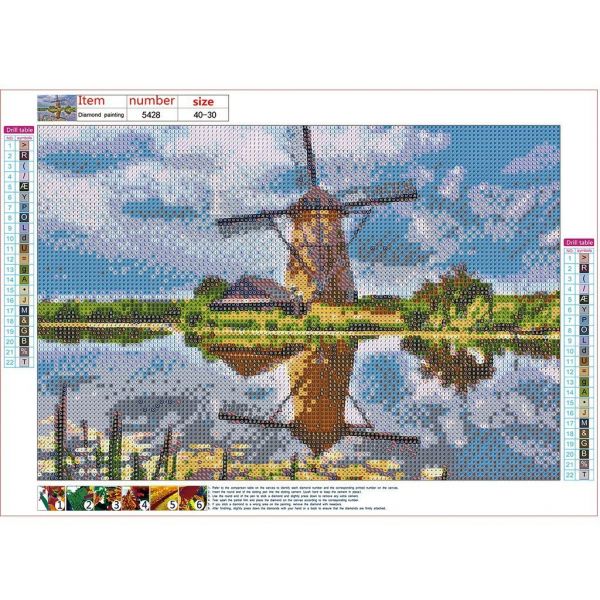 Scenery-5D picture size diamond painting