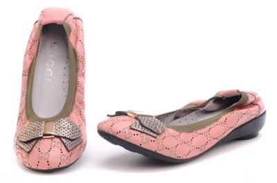 Gucci Ali Original GG Sheep Skin Ballerina Pink Wholesale with free shipping and paypal payment