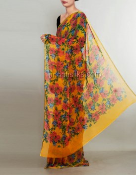 Online shopping for lovely printed saris by unnatisilks
