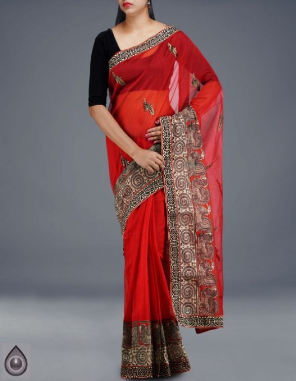Online shopping for banarasi supernet sarees collection by unnatisilks