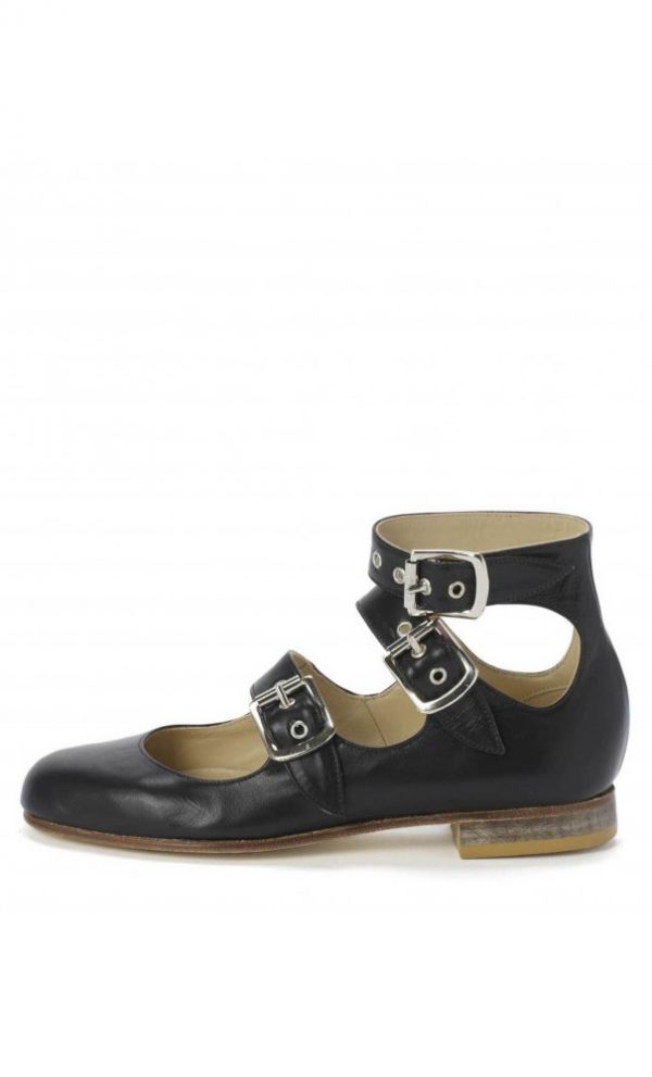 Vivienne Westwood Roman Three Straps Shoes Black