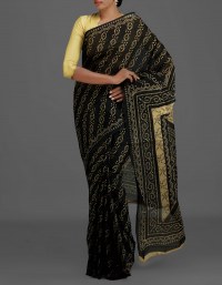 Online shopping for decent pure cotton printed sarees collection by unnatisilks