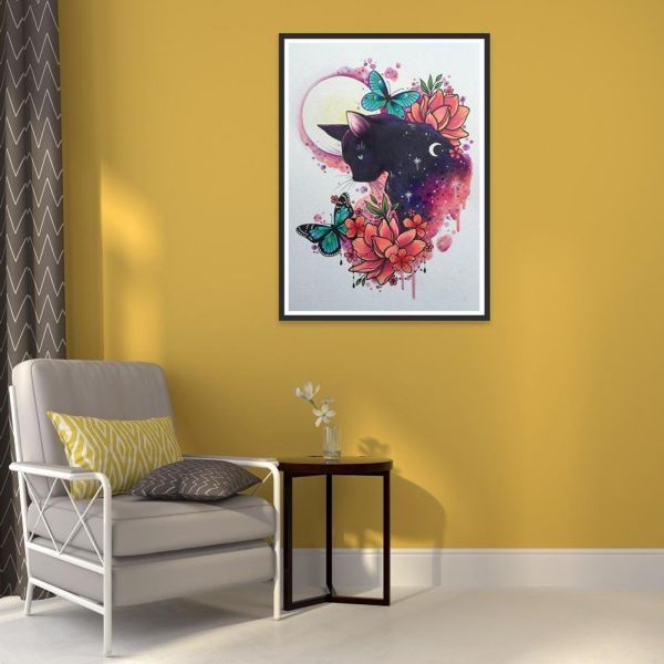 Butterfly-5D picture size diamond painting