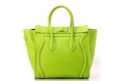 Celine Luggage Mini in Pony Calfskin Light Green Handbag Sale with paypal payment and free shipping.