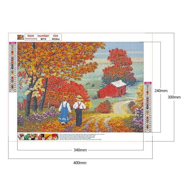 Landscape-Round Diamond Painting-40*30CM