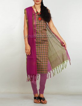 Online shopping for unstitched pure handloom pochampally cotton salwar kameez by unnatisilks