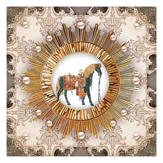 Cross-stitch set-horse (60*60cm)