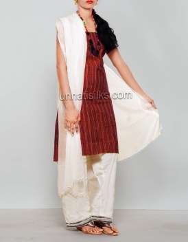 Online shopping for white mangalagiri cotton salwar kameez by unnatisilks